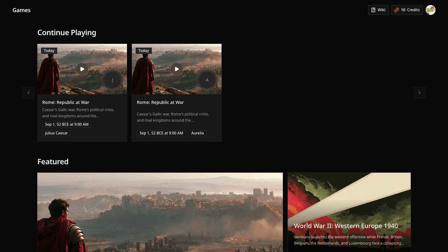 The Davia Showcase with Rome: Republic at War highlighted