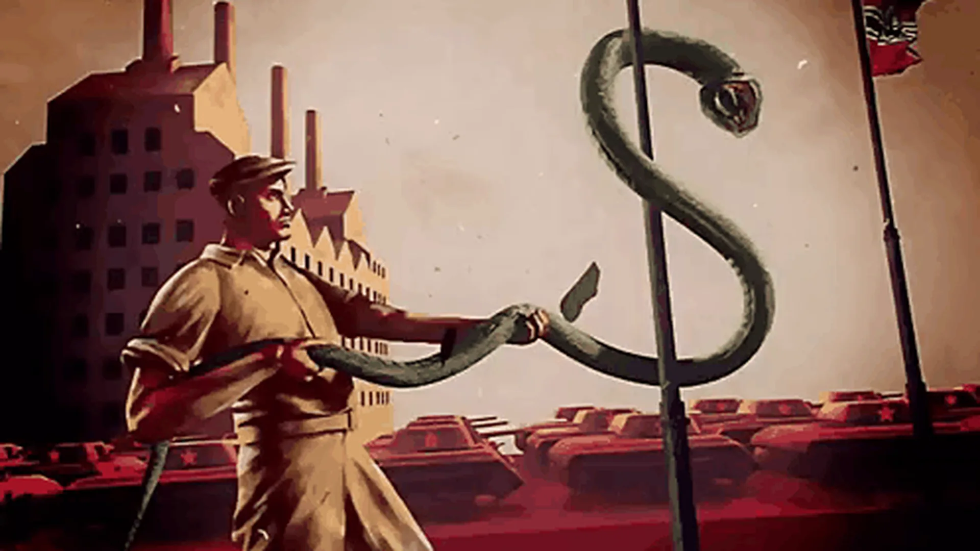 WW2 European front game poster