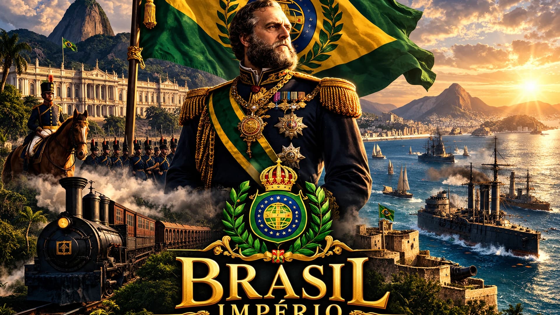 Dom Pedro II — O Império do Brasil (1840) game poster